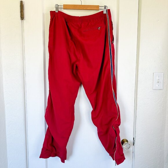 Abercrombie | Vintage Y2K Performance Windbreaker Track Pants in Red - Picture 2 of 5